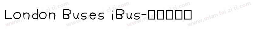 London Buses iBus字体转换